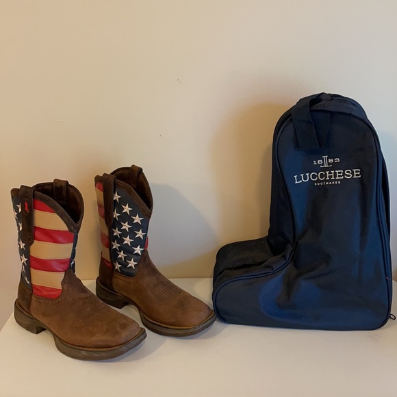 DURANGO REBEL PATRIOTIC PULL-ON WESTERN FLAG BOOT - Picture 3 of 17